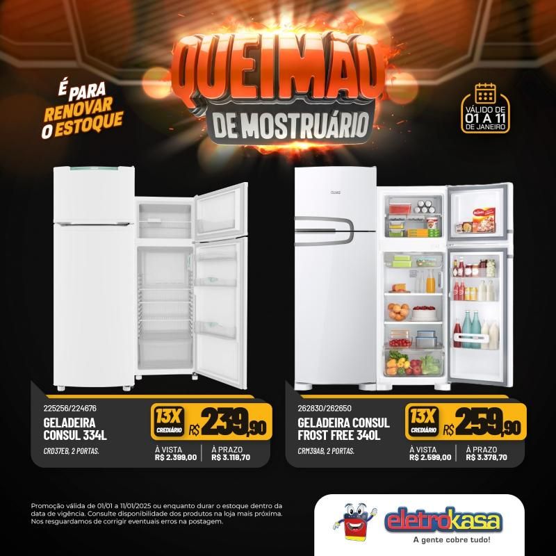Queimão de estoque nas lojas eletroKasa - É para renovar o estoque Queimão de estoque nas lojas eletroKasa - É para renovar o estoque