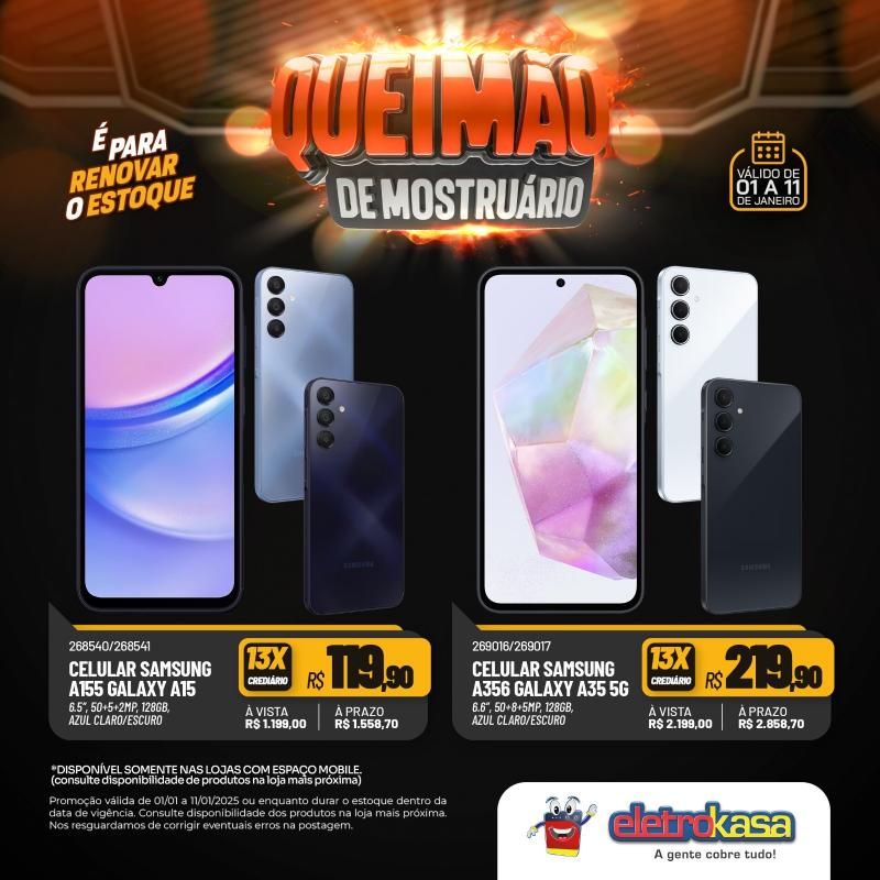 Queimão de estoque nas lojas eletroKasa - É para renovar o estoque Queimão de estoque nas lojas eletroKasa - É para renovar o estoque
