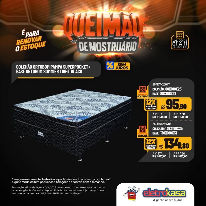 Queimão de estoque nas lojas eletroKasa - É para renovar o estoque Queimão de estoque nas lojas eletroKasa - É para renovar o estoque