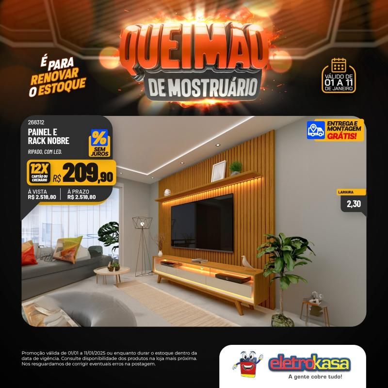 Queimão de estoque nas lojas eletroKasa - É para renovar o estoque Queimão de estoque nas lojas eletroKasa - É para renovar o estoque