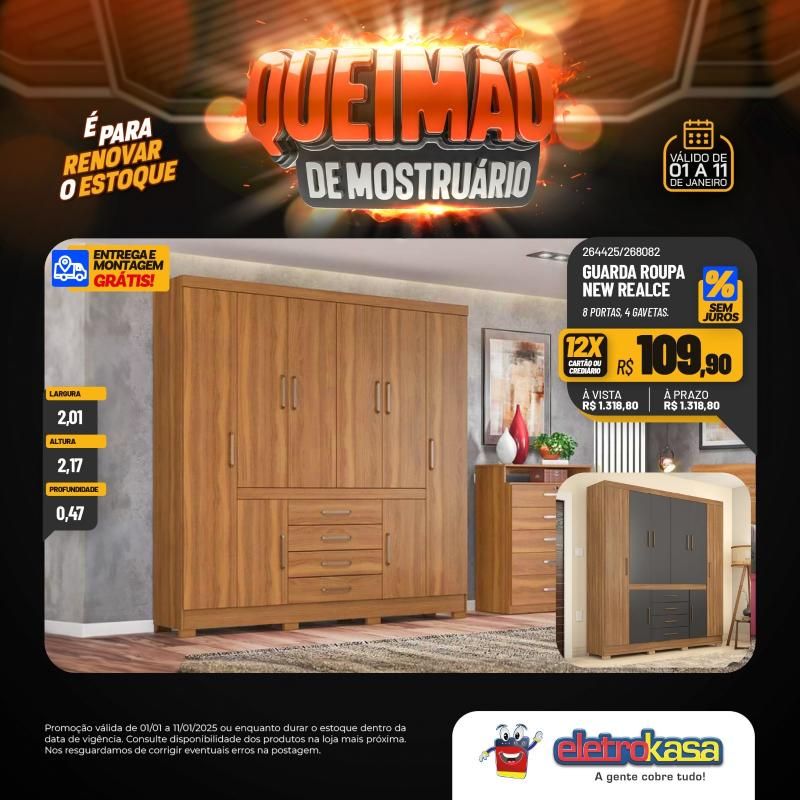Queimão de estoque nas lojas eletroKasa - É para renovar o estoque Queimão de estoque nas lojas eletroKasa - É para renovar o estoque