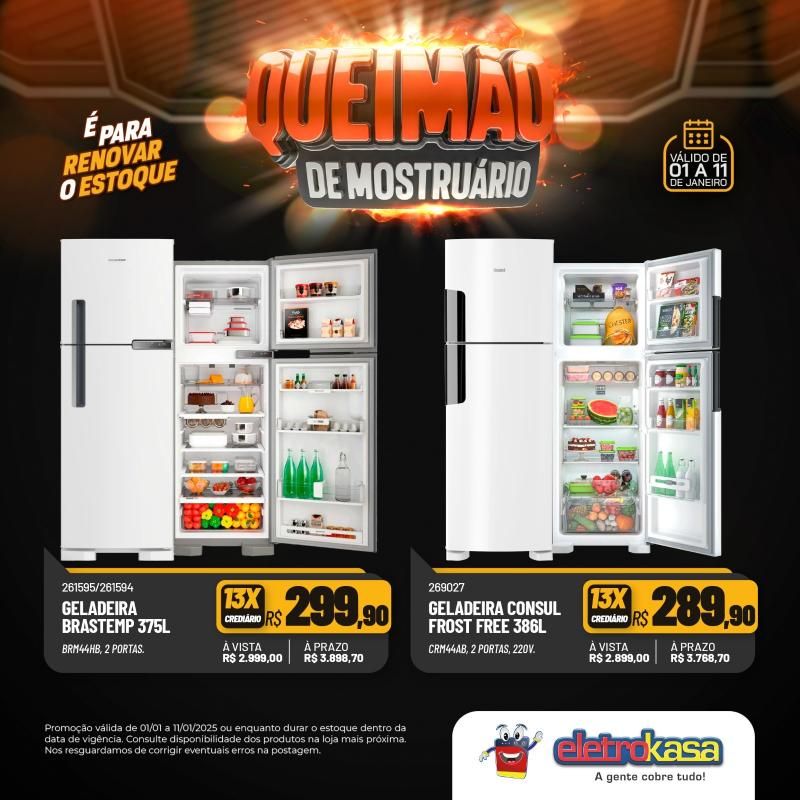 Queimão de estoque nas lojas eletroKasa - É para renovar o estoque Queimão de estoque nas lojas eletroKasa - É para renovar o estoque