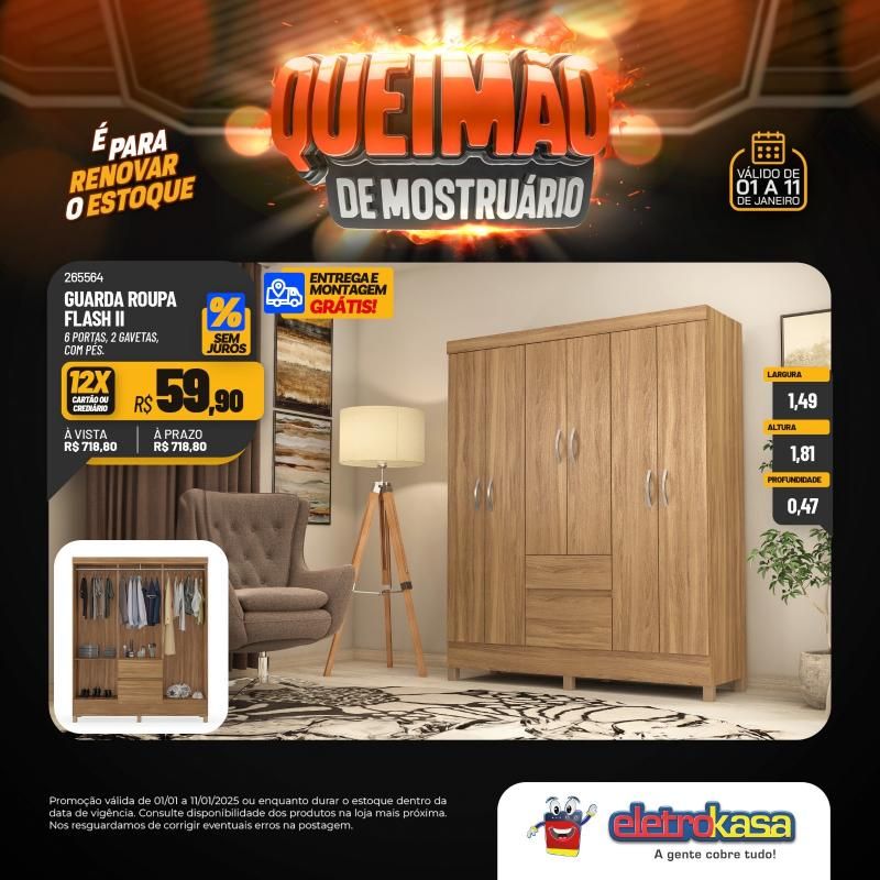 Queimão de estoque nas lojas eletroKasa - É para renovar o estoque Queimão de estoque nas lojas eletroKasa - É para renovar o estoque