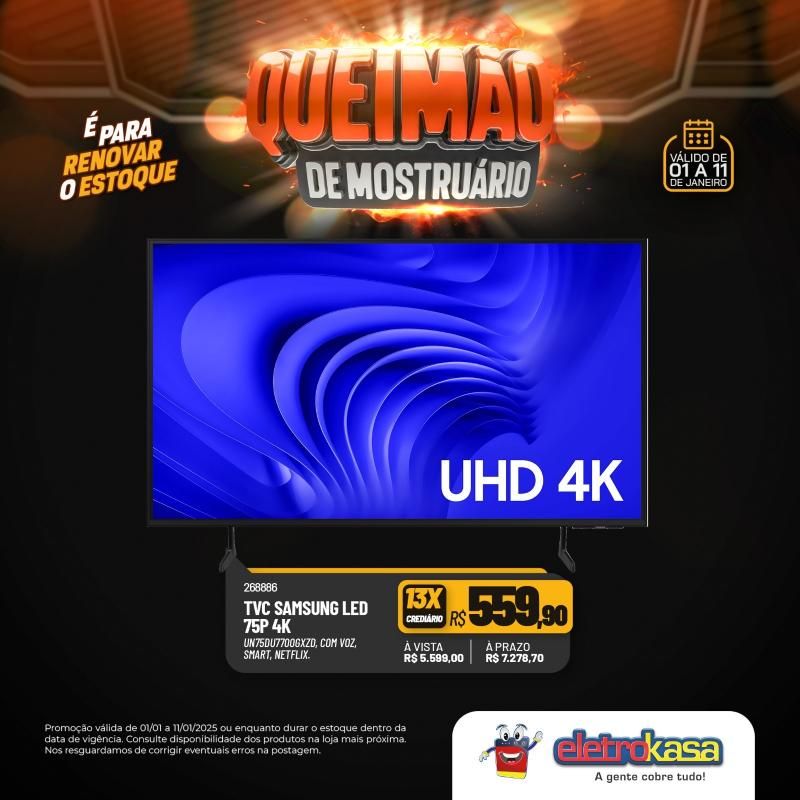 Queimão de estoque nas lojas eletroKasa - É para renovar o estoque Queimão de estoque nas lojas eletroKasa - É para renovar o estoque