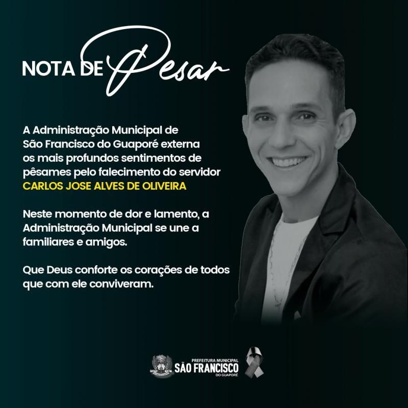 Servidor público foi assassinado em São Francisco do Guaporé; administração emitiu nota de pesar Servidor público foi assassinado em São Francisco do Guaporé; administração emitiu nota de pesar