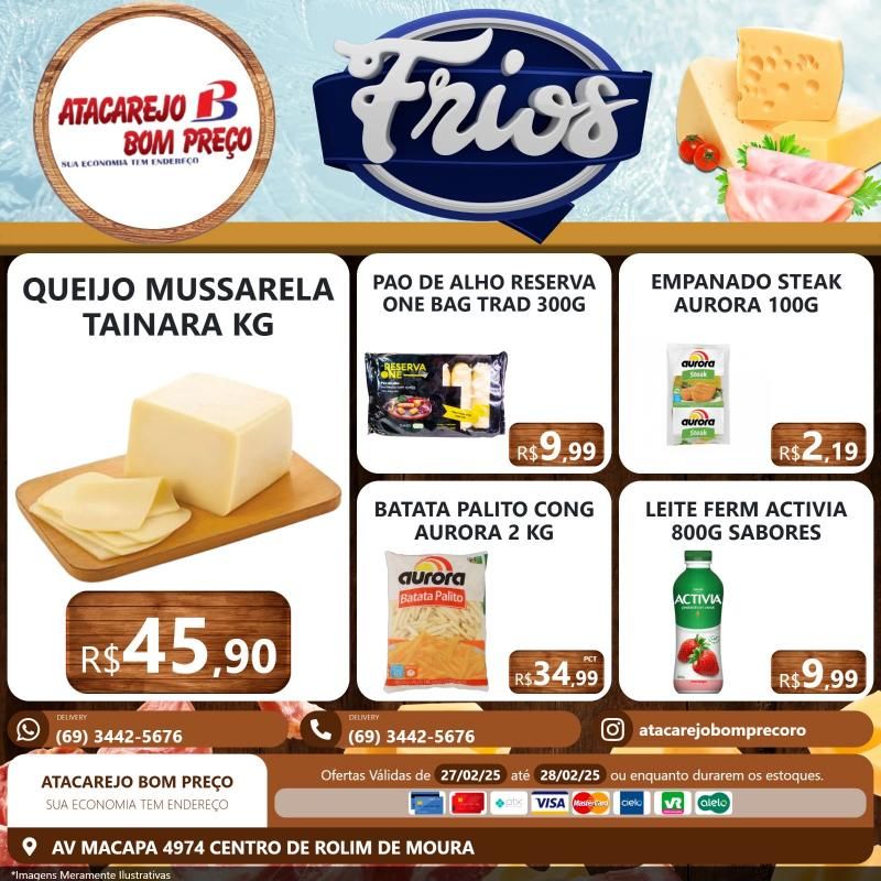 Aproveite os descontos imperdíveis no FECHA MÊS DE FEVEREIRO do ATACAREJO BOM PREÇO, em Rolim de Moura Aproveite os descontos imperdíveis no FECHA MÊS DE FEVEREIRO do ATACAREJO BOM PREÇO, em Rolim de Moura