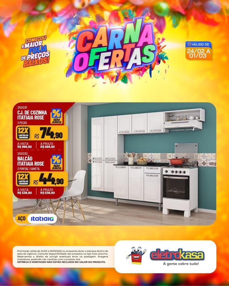 Começou a maior folia de preços baixos nas lojas eletroKasa, em Rolim de Moura Começou a maior folia de preços baixos nas lojas eletroKasa, em Rolim de Moura