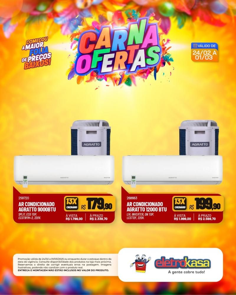 Começou a maior folia de preços baixos nas lojas eletroKasa, em Rolim de Moura Começou a maior folia de preços baixos nas lojas eletroKasa, em Rolim de Moura