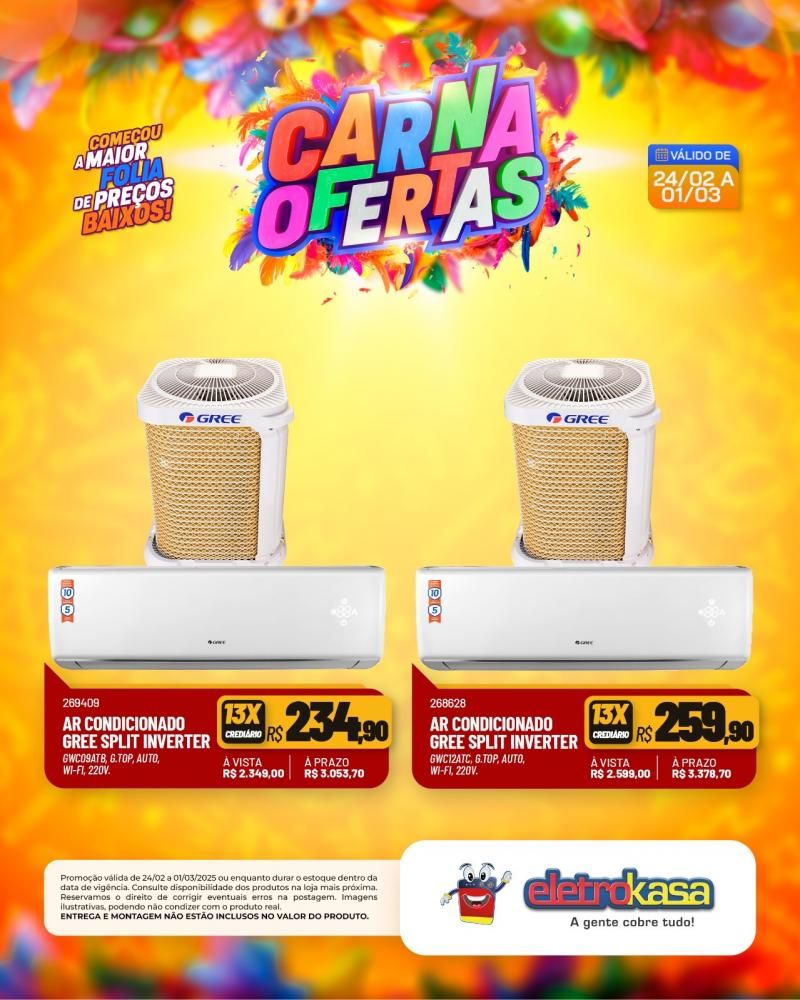 Começou a maior folia de preços baixos nas lojas eletroKasa, em Rolim de Moura Começou a maior folia de preços baixos nas lojas eletroKasa, em Rolim de Moura