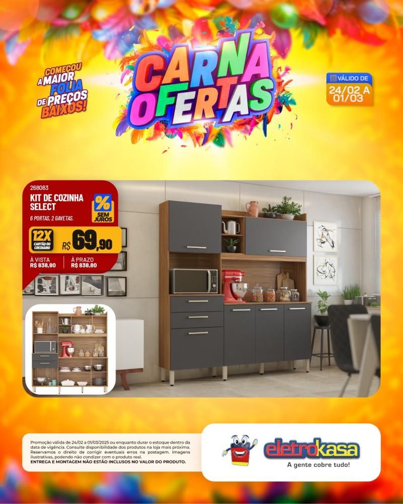 Começou a maior folia de preços baixos nas lojas eletroKasa, em Rolim de Moura Começou a maior folia de preços baixos nas lojas eletroKasa, em Rolim de Moura