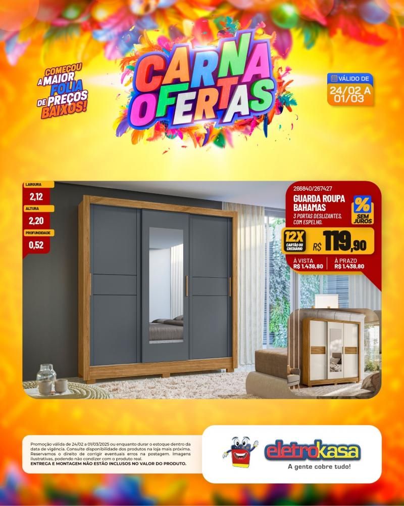 Começou a maior folia de preços baixos nas lojas eletroKasa, em Rolim de Moura Começou a maior folia de preços baixos nas lojas eletroKasa, em Rolim de Moura