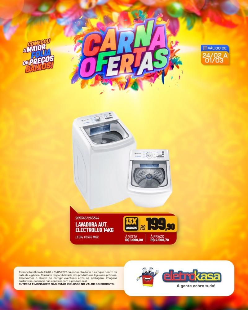 Começou a maior folia de preços baixos nas lojas eletroKasa, em Rolim de Moura Começou a maior folia de preços baixos nas lojas eletroKasa, em Rolim de Moura