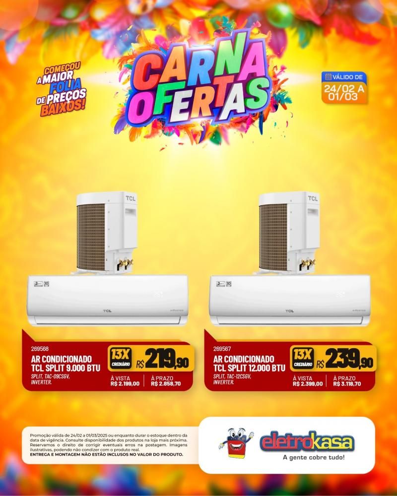 Começou a maior folia de preços baixos nas lojas eletroKasa, em Rolim de Moura Começou a maior folia de preços baixos nas lojas eletroKasa, em Rolim de Moura