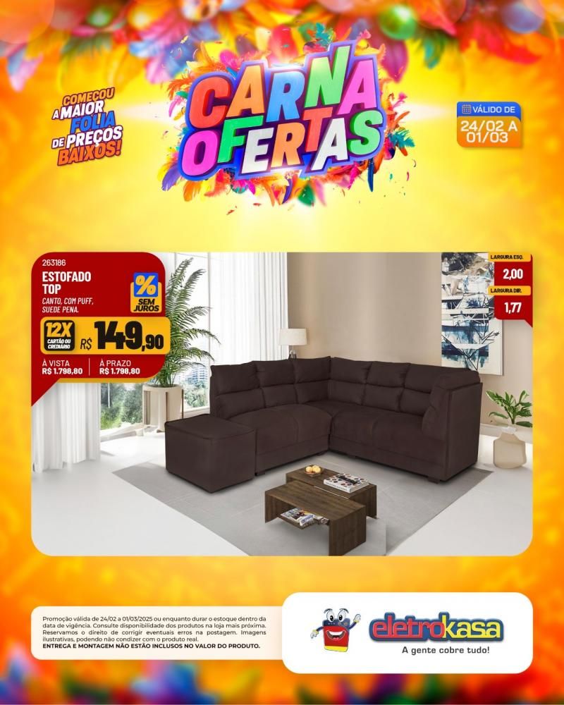 Começou a maior folia de preços baixos nas lojas eletroKasa, em Rolim de Moura Começou a maior folia de preços baixos nas lojas eletroKasa, em Rolim de Moura