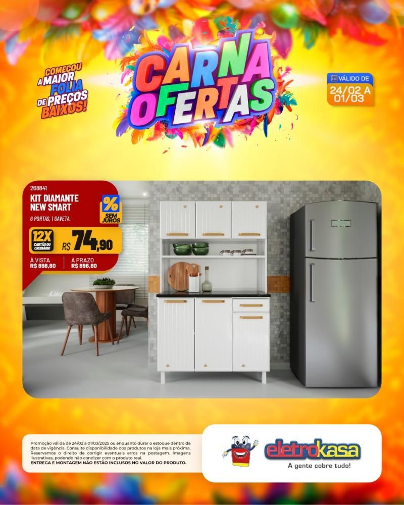 Começou a maior folia de preços baixos nas lojas eletroKasa, em Rolim de Moura Começou a maior folia de preços baixos nas lojas eletroKasa, em Rolim de Moura