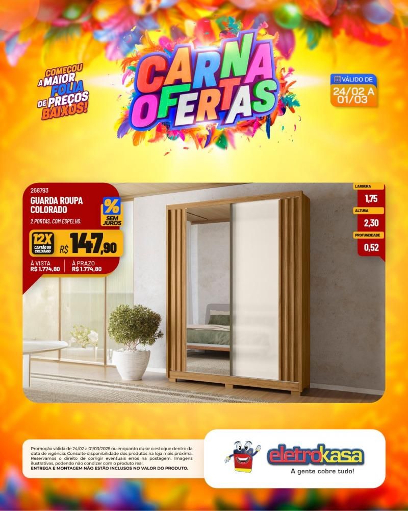 Começou a maior folia de preços baixos nas lojas eletroKasa, em Rolim de Moura Começou a maior folia de preços baixos nas lojas eletroKasa, em Rolim de Moura