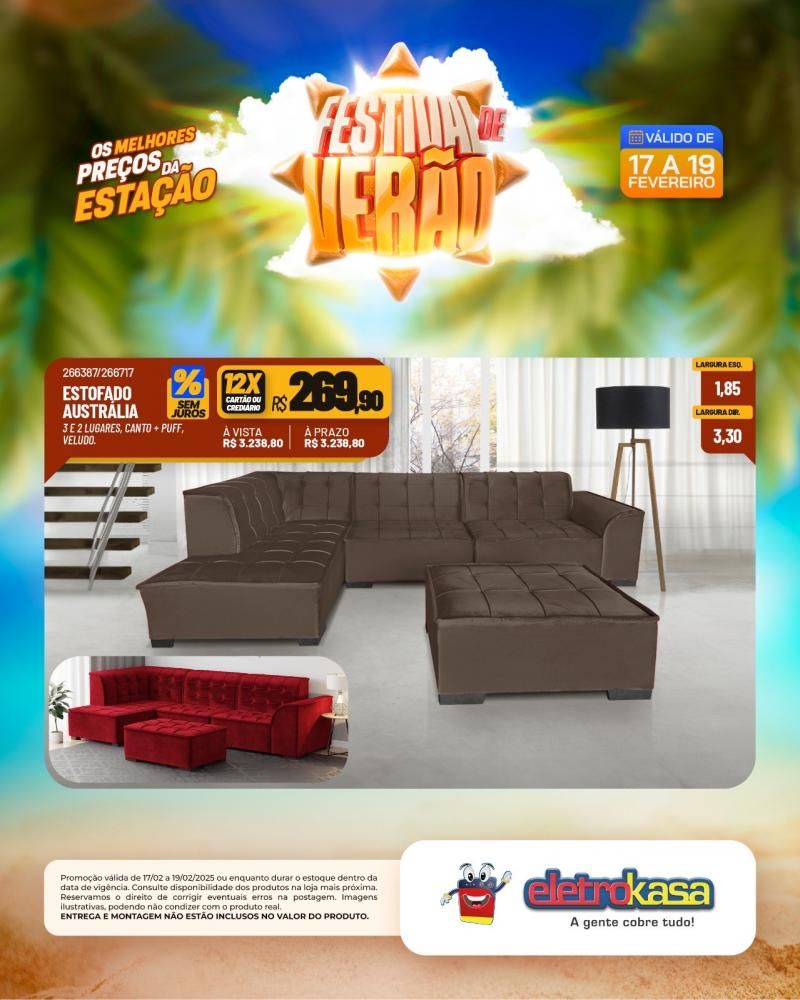 FESTIVAL DE VERÃO: Os melhores preços da estação nas lojas eletroKasa, em Rolim de Moura FESTIVAL DE VERÃO: Os melhores preços da estação nas lojas eletroKasa, em Rolim de Moura
