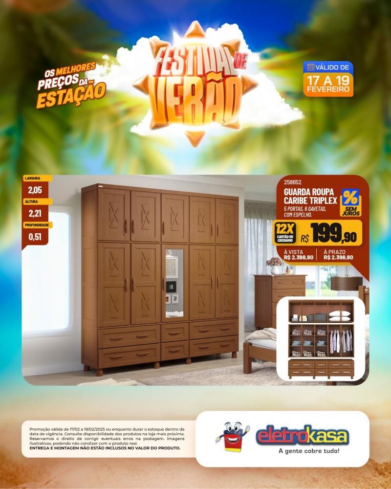 FESTIVAL DE VERÃO: Os melhores preços da estação nas lojas eletroKasa, em Rolim de Moura FESTIVAL DE VERÃO: Os melhores preços da estação nas lojas eletroKasa, em Rolim de Moura
