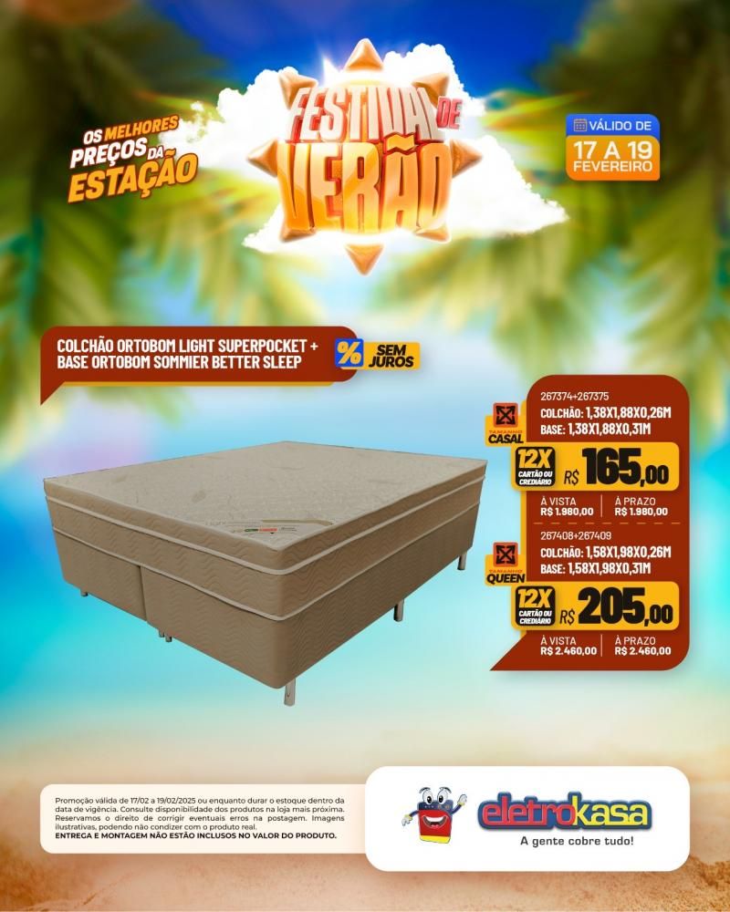 FESTIVAL DE VERÃO: Os melhores preços da estação nas lojas eletroKasa, em Rolim de Moura FESTIVAL DE VERÃO: Os melhores preços da estação nas lojas eletroKasa, em Rolim de Moura