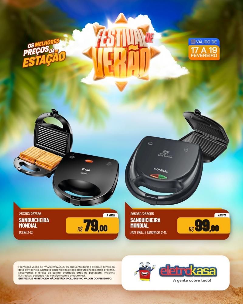 FESTIVAL DE VERÃO: Os melhores preços da estação nas lojas eletroKasa, em Rolim de Moura FESTIVAL DE VERÃO: Os melhores preços da estação nas lojas eletroKasa, em Rolim de Moura