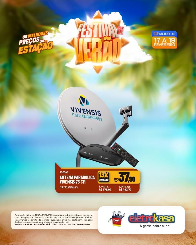 FESTIVAL DE VERÃO: Os melhores preços da estação nas lojas eletroKasa, em Rolim de Moura FESTIVAL DE VERÃO: Os melhores preços da estação nas lojas eletroKasa, em Rolim de Moura