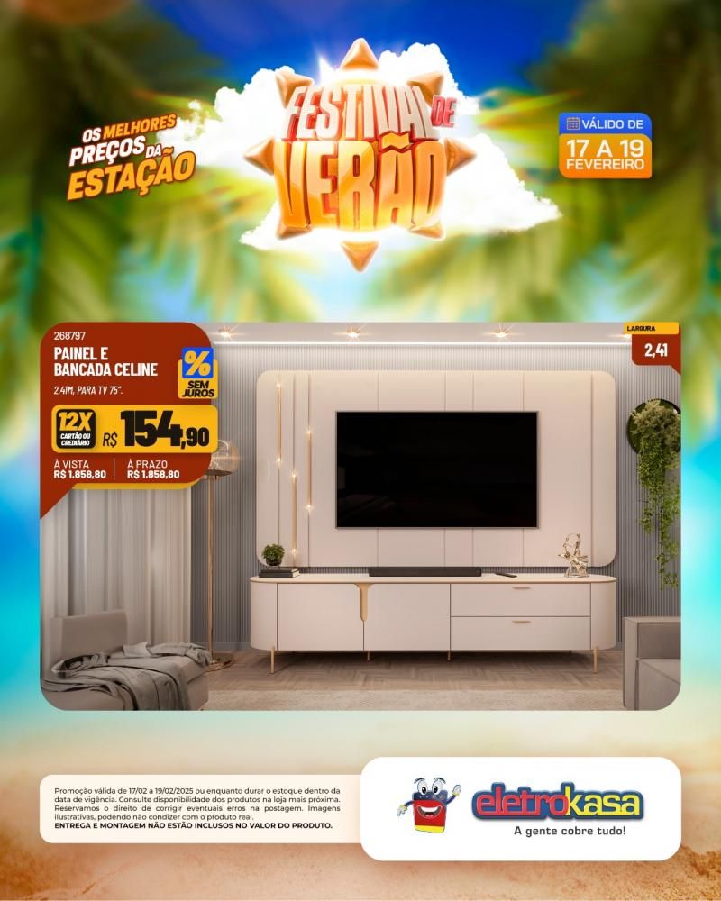FESTIVAL DE VERÃO: Os melhores preços da estação nas lojas eletroKasa, em Rolim de Moura FESTIVAL DE VERÃO: Os melhores preços da estação nas lojas eletroKasa, em Rolim de Moura