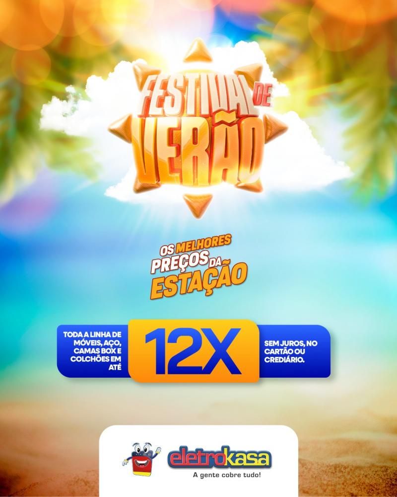 FESTIVAL DE VERÃO: Os melhores preços da estação nas lojas eletroKasa, em Rolim de Moura FESTIVAL DE VERÃO: Os melhores preços da estação nas lojas eletroKasa, em Rolim de Moura