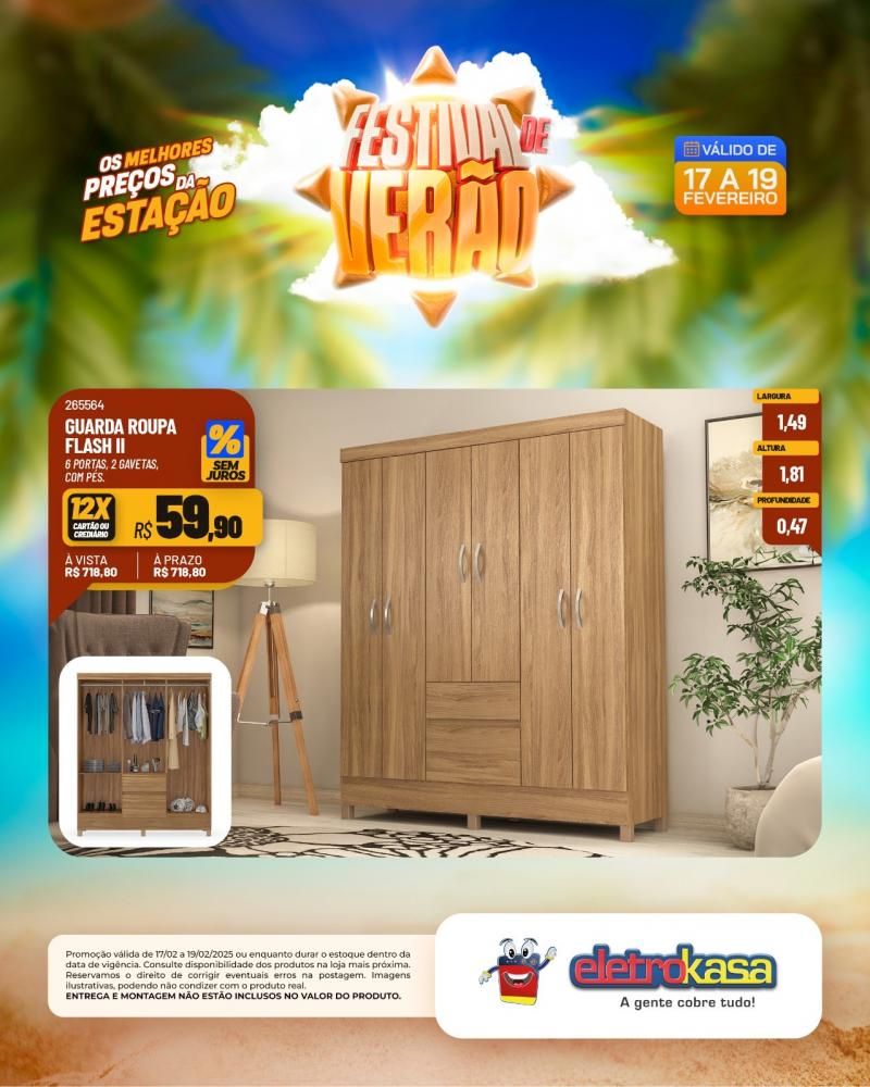 FESTIVAL DE VERÃO: Os melhores preços da estação nas lojas eletroKasa, em Rolim de Moura FESTIVAL DE VERÃO: Os melhores preços da estação nas lojas eletroKasa, em Rolim de Moura