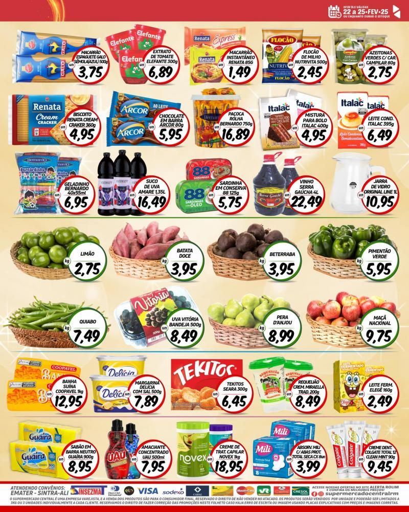 Ofertas Supermercado Central de Rolim de Moura Ofertas Supermercado Central de Rolim de Moura