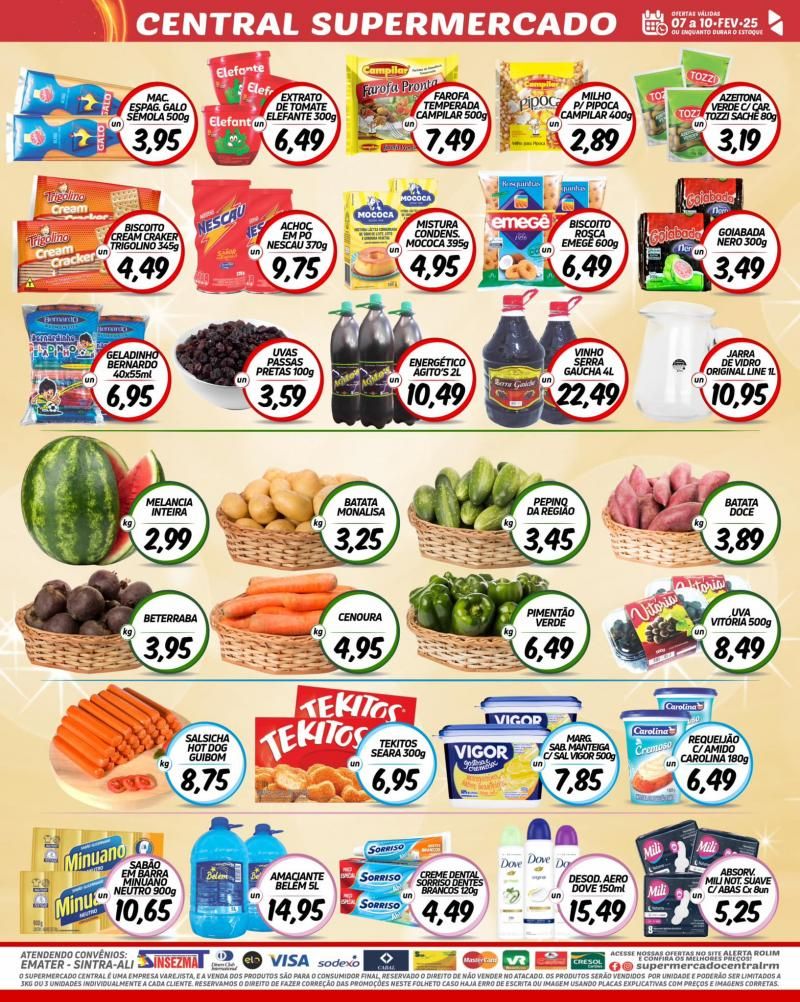 Promoção Supermercado Central, em Rolim de Moura Promoção Supermercado Central, em Rolim de Moura