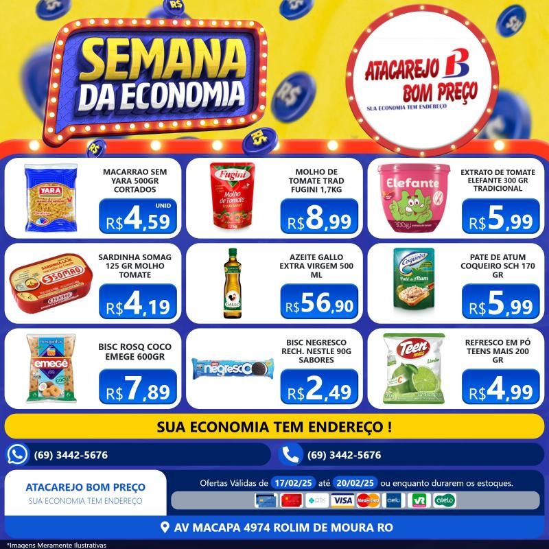 Semana da economia do Atacarejo Bom Preço de Rolim de Moura Semana da economia do Atacarejo Bom Preço de Rolim de Moura