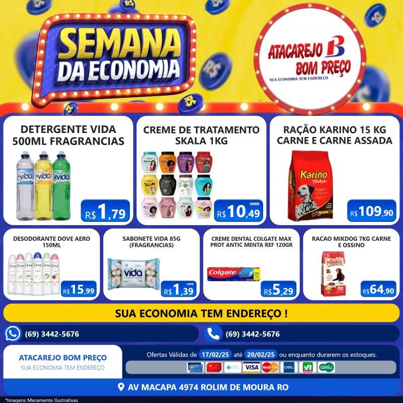 Semana da economia do Atacarejo Bom Preço de Rolim de Moura Semana da economia do Atacarejo Bom Preço de Rolim de Moura