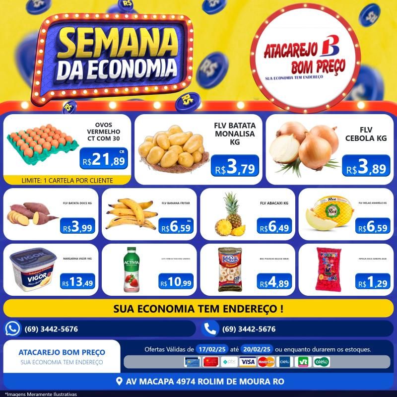 Semana da economia do Atacarejo Bom Preço de Rolim de Moura Semana da economia do Atacarejo Bom Preço de Rolim de Moura
