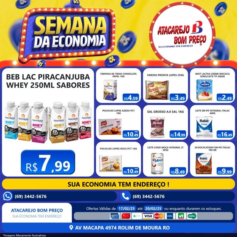 Semana da economia do Atacarejo Bom Preço de Rolim de Moura Semana da economia do Atacarejo Bom Preço de Rolim de Moura