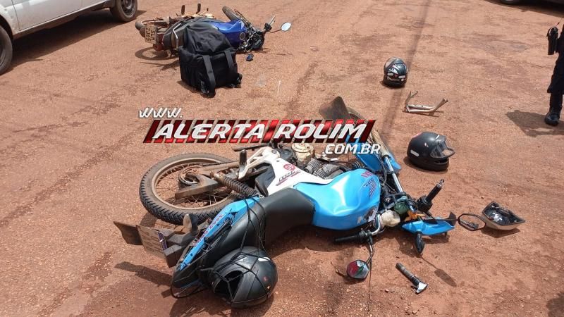 Colisão entre moto taxi e delivery foi registrada nesta tarde em Rolim de Moura Colisão entre moto taxi e delivery foi registrada nesta tarde em Rolim de Moura