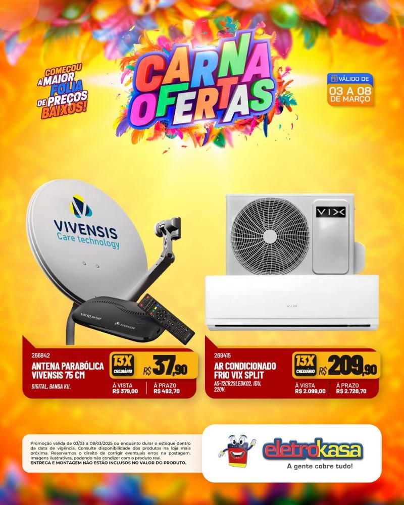 Folia de preços e condições imbatíveis, nas lojas eletroKasa, em Rolim de Moura Folia de preços e condições imbatíveis, nas lojas eletroKasa, em Rolim de Moura