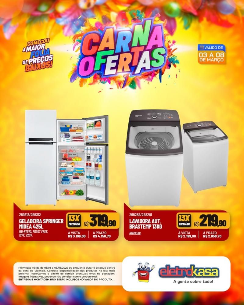 Folia de preços e condições imbatíveis, nas lojas eletroKasa, em Rolim de Moura Folia de preços e condições imbatíveis, nas lojas eletroKasa, em Rolim de Moura