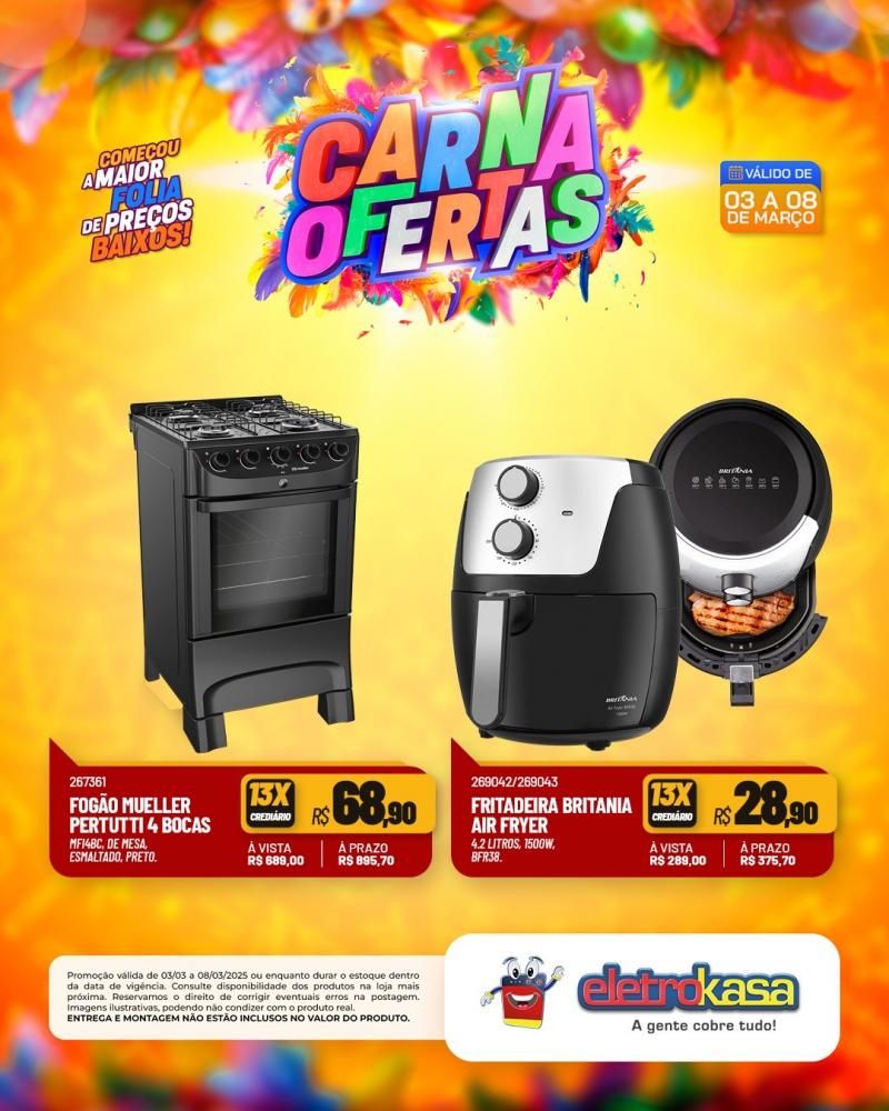 Folia de preços e condições imbatíveis, nas lojas eletroKasa, em Rolim de Moura Folia de preços e condições imbatíveis, nas lojas eletroKasa, em Rolim de Moura