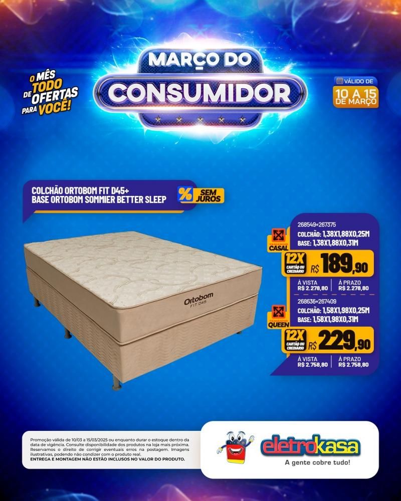 MARÇO DO CONSUMIDOR - O mês todo de ofertas para você, nas lojas eletroKasa, em Rolim de Moura MARÇO DO CONSUMIDOR - O mês todo de ofertas para você, nas lojas eletroKasa, em Rolim de Moura