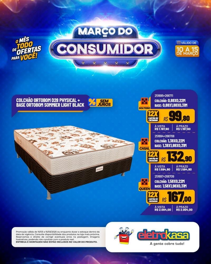 MARÇO DO CONSUMIDOR - O mês todo de ofertas para você, nas lojas eletroKasa, em Rolim de Moura MARÇO DO CONSUMIDOR - O mês todo de ofertas para você, nas lojas eletroKasa, em Rolim de Moura
