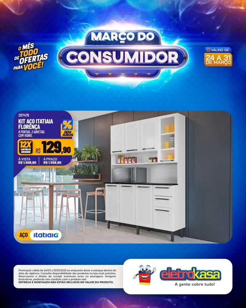 MARÇO DO CONSUMIDOR - O mês todo de ofertas para você, nas lojas eletroKasa, em Rolim de Moura MARÇO DO CONSUMIDOR - O mês todo de ofertas para você, nas lojas eletroKasa, em Rolim de Moura