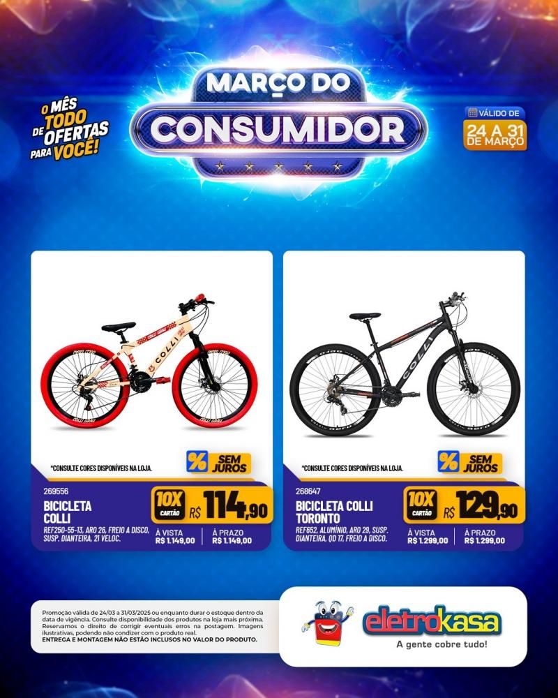 MARÇO DO CONSUMIDOR - O mês todo de ofertas para você, nas lojas eletroKasa, em Rolim de Moura MARÇO DO CONSUMIDOR - O mês todo de ofertas para você, nas lojas eletroKasa, em Rolim de Moura