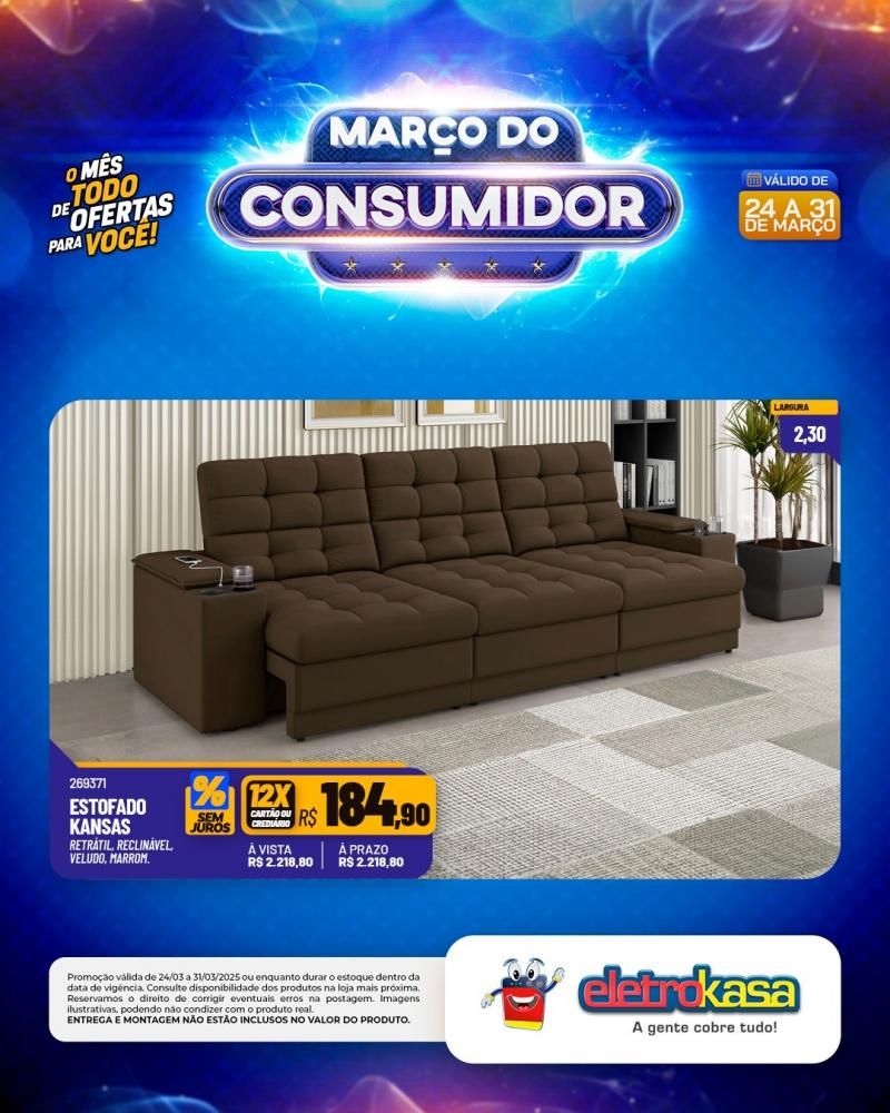 MARÇO DO CONSUMIDOR - O mês todo de ofertas para você, nas lojas eletroKasa, em Rolim de Moura MARÇO DO CONSUMIDOR - O mês todo de ofertas para você, nas lojas eletroKasa, em Rolim de Moura