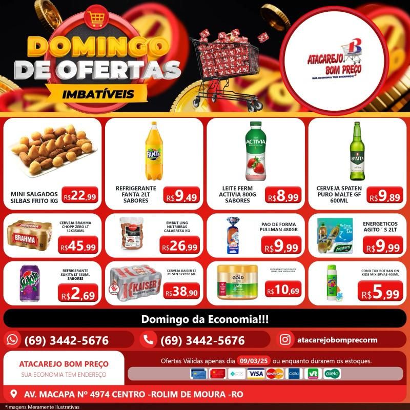 Oferta de domingo do Atacarejo Bom Preço de Rolim de Moura Oferta de domingo do Atacarejo Bom Preço de Rolim de Moura