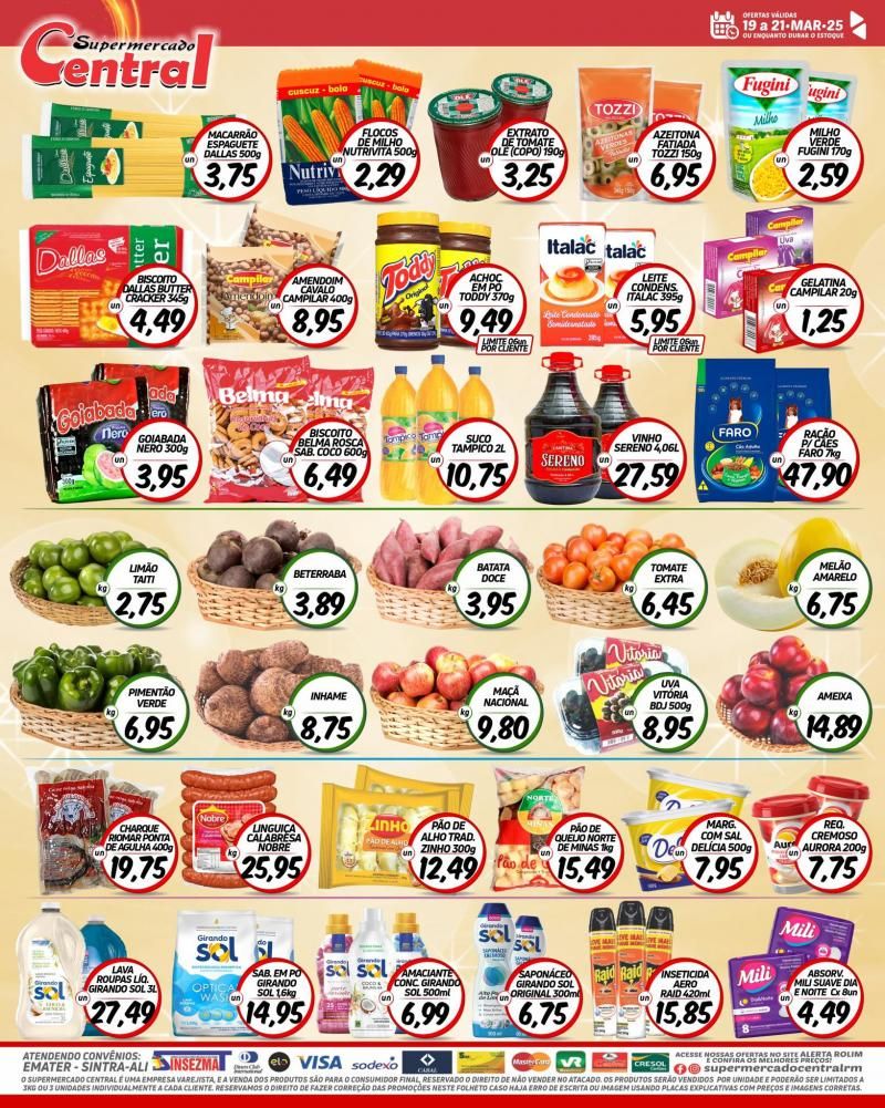 Ofertas Supermercado Central de Rolim de Moura Ofertas Supermercado Central de Rolim de Moura