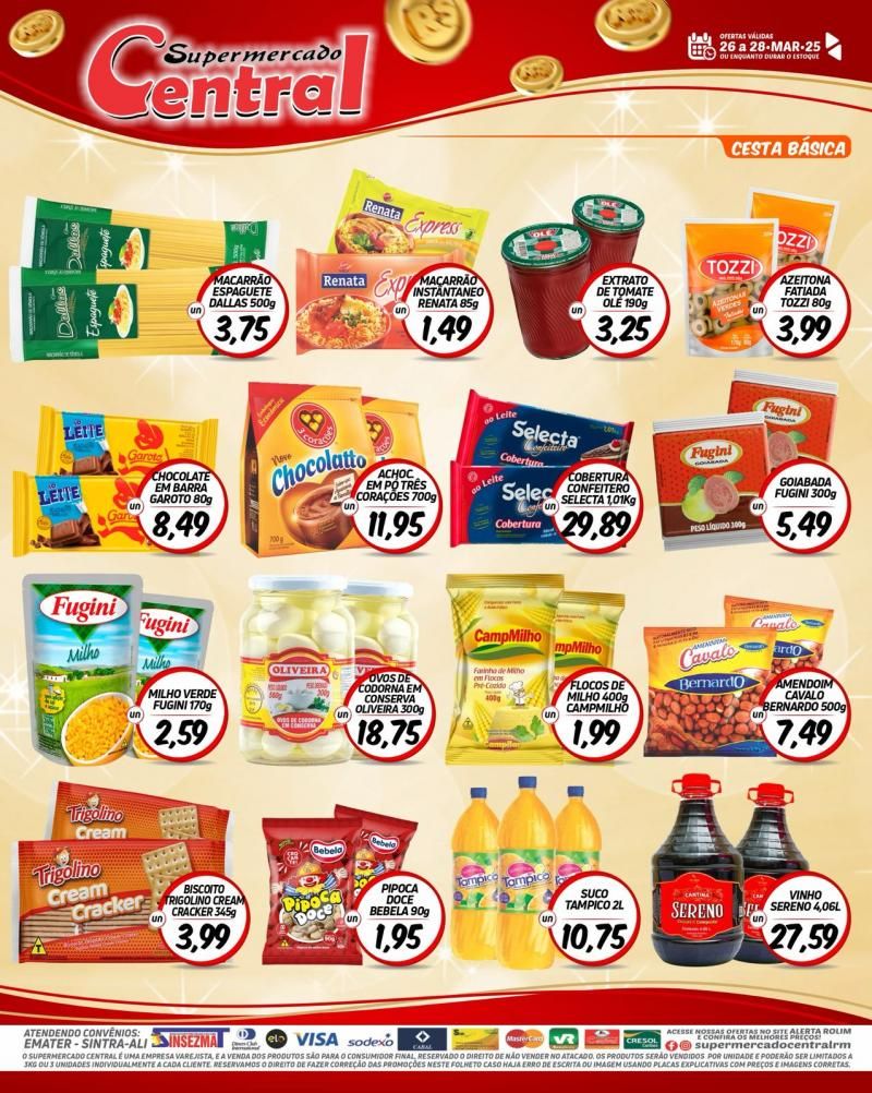 Ofertas Supermercado Central de Rolim de Moura Ofertas Supermercado Central de Rolim de Moura