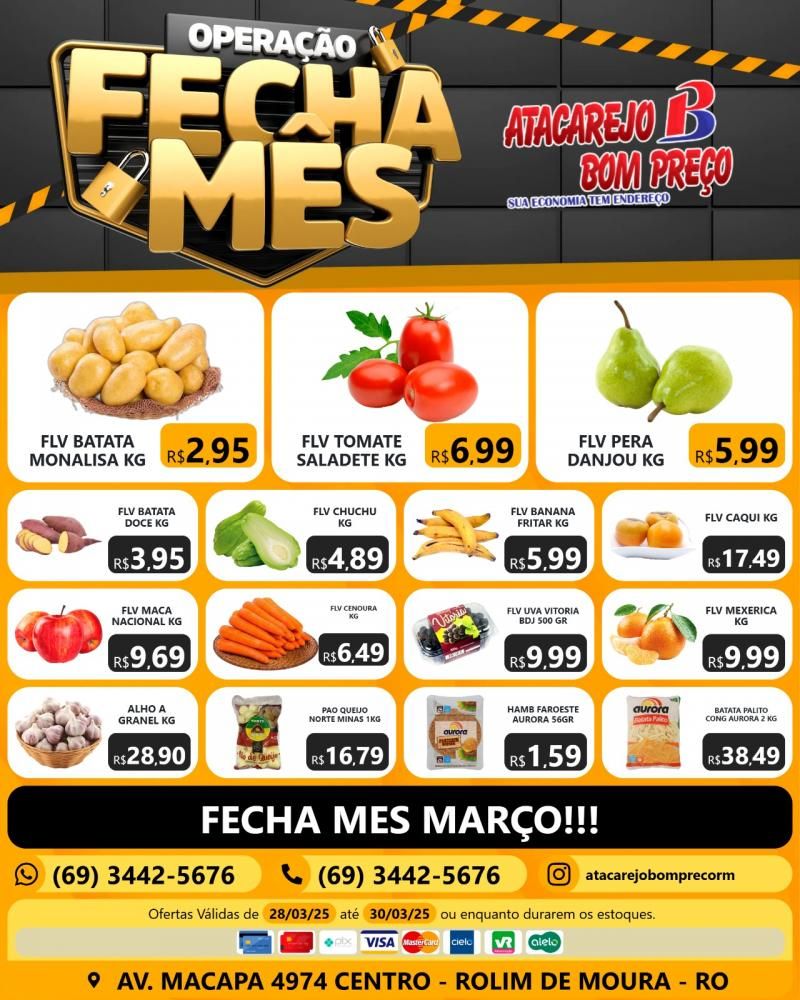 OPERAÇÃO FECHA MÊS no Atacarejo Bom Preço, em Rolim de Moura OPERAÇÃO FECHA MÊS no Atacarejo Bom Preço, em Rolim de Moura