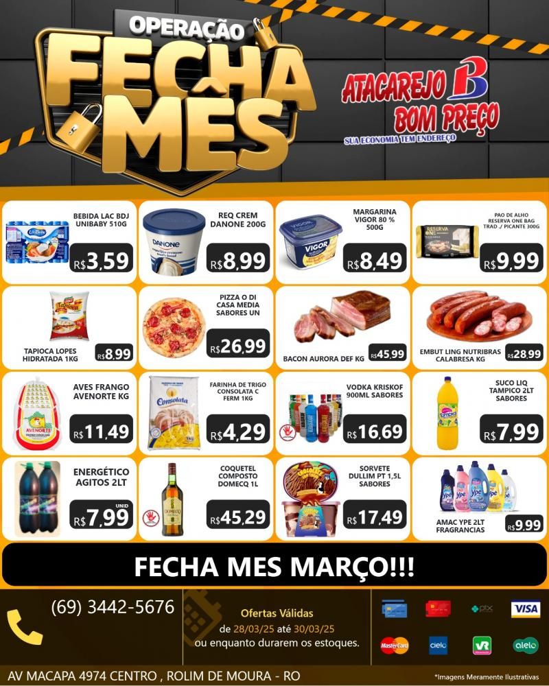 OPERAÇÃO FECHA MÊS no Atacarejo Bom Preço, em Rolim de Moura OPERAÇÃO FECHA MÊS no Atacarejo Bom Preço, em Rolim de Moura