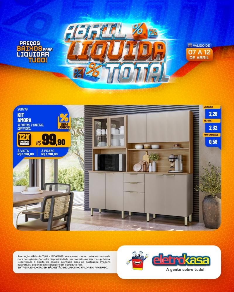 ABRIL LÍQUIDA TOTAL nas lojas eletroKasa, em Rolim de Moura ABRIL LÍQUIDA TOTAL nas lojas eletroKasa, em Rolim de Moura