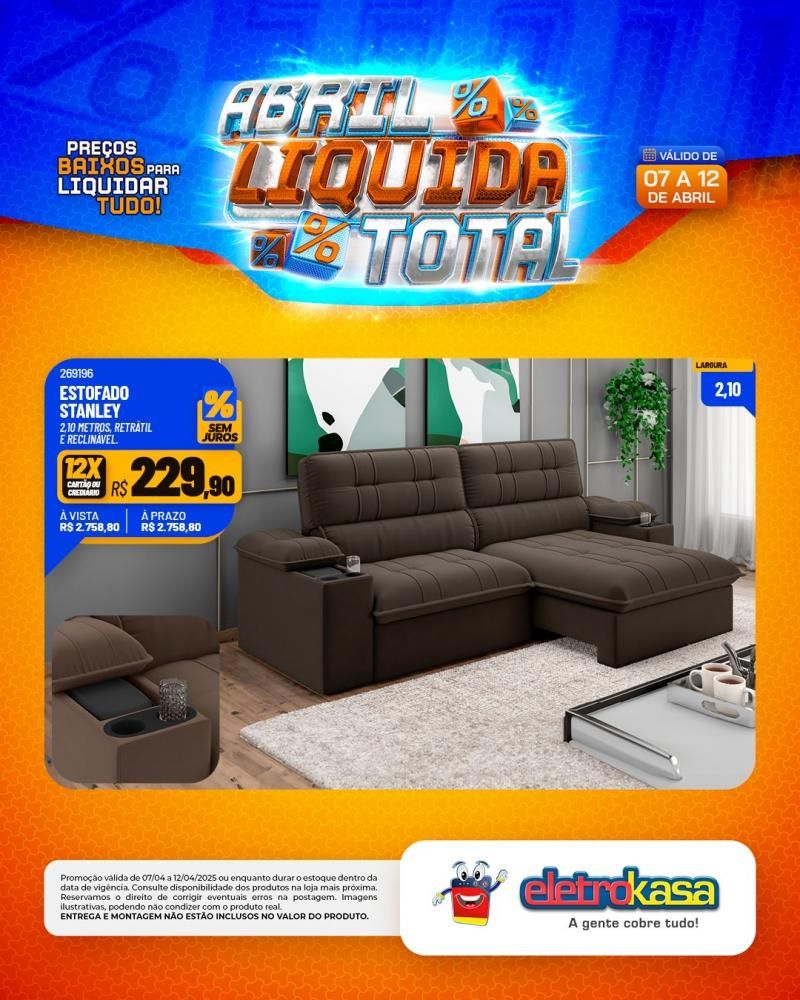 ABRIL LÍQUIDA TOTAL nas lojas eletroKasa, em Rolim de Moura ABRIL LÍQUIDA TOTAL nas lojas eletroKasa, em Rolim de Moura